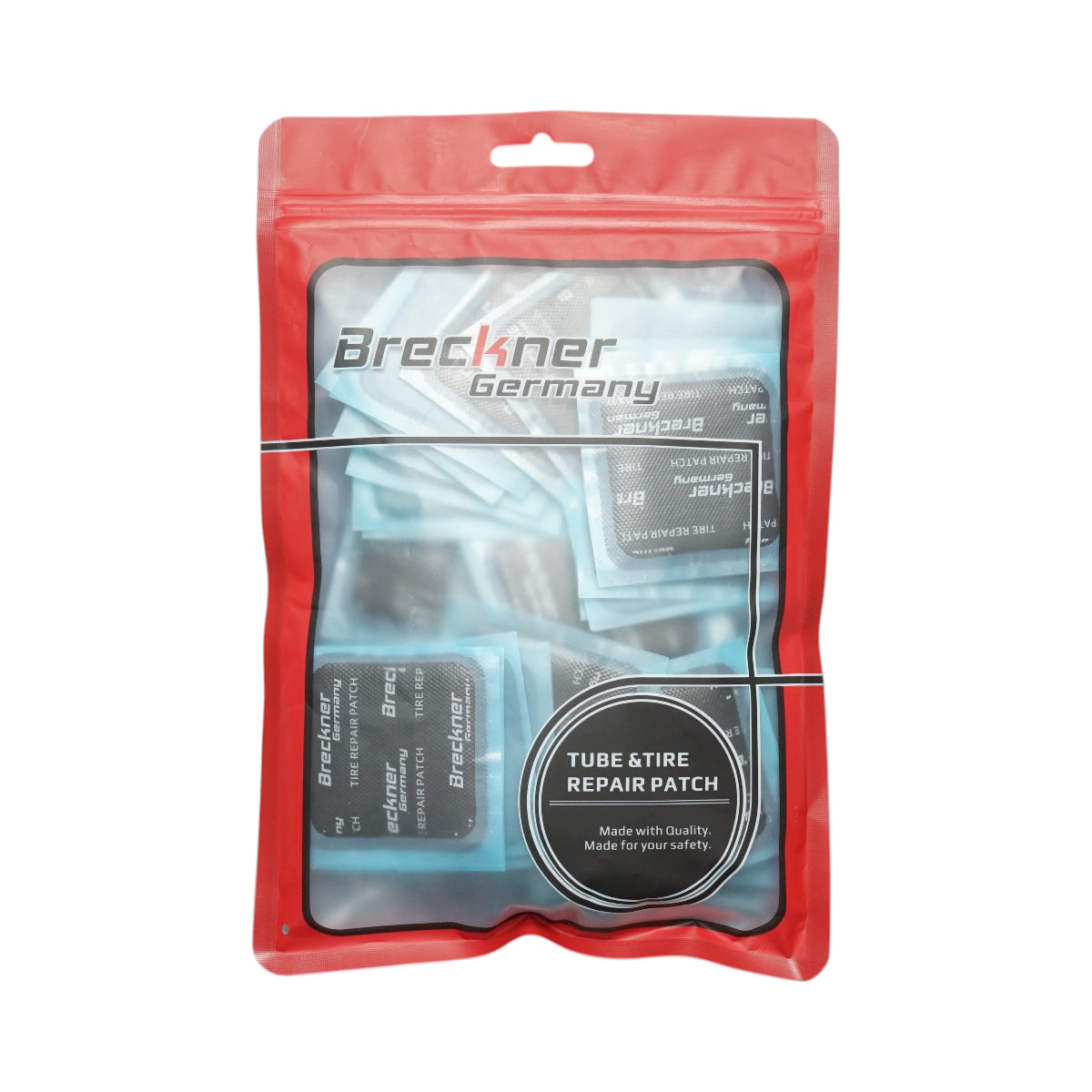 Toppe vulcanizzanti quadrate universali 50x50mm per camere d'aria 50 pz/set Breckner Germany