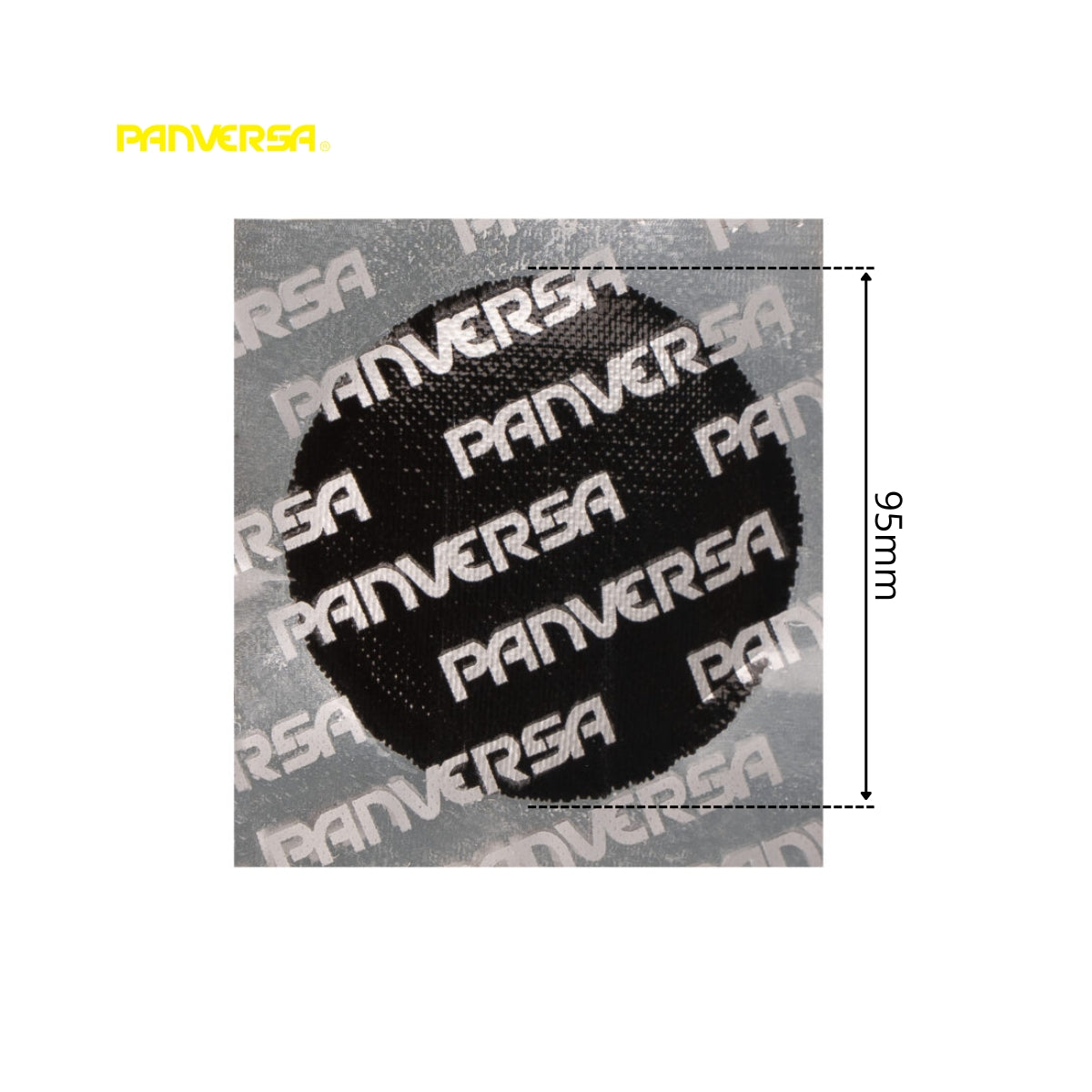 Toppe vulcanizzanti rotonde 95mm PP5 per camere d'aria 10 pz/set Panversa