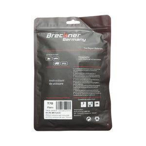 Toppe vulcanizzanti rotonde universali da 70 mm per camere d'aria, set da 25 pezzi Breckner Germany