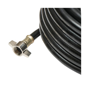 Tubo flessibile per gonfiaggio pneumatici da 13 m con pistola e manometro, diametro esterno 10,5 mm