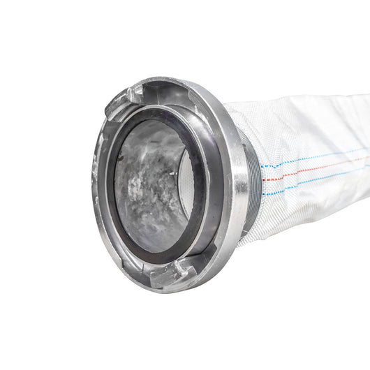 Tubo flessibile per irrigazione/pompaggio in PVC da 3 pollici, lunghezza 20 m, con attacco in alluminio, max 6 bar, tela Breckner Germany