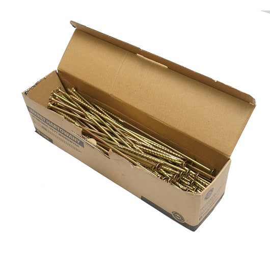 Vite autofilettante per legno a testa svasata 6x260mm tipo torx TX30, 100 pz/scatola