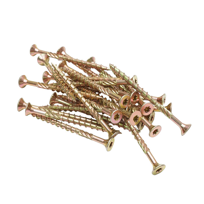 Vite autofilettante per legno a testa svasata 6x80mm tipo torx TX30, 200 pz/scatola