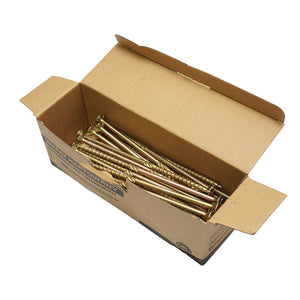 Vite autofilettante per legno a testa svasata 8x200mm tipo torx TX40, 50 pz/scatola