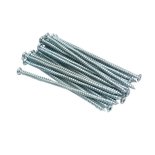 Vite di montaggio per finestra/porta 7,5x132mm acciaio zincato tipo torx TX30, 100 pz/scatola
