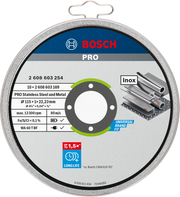 Bosch Standard for Inox Cutting Discs – Set da 10 (Ø 115 mm, 1 mm)
