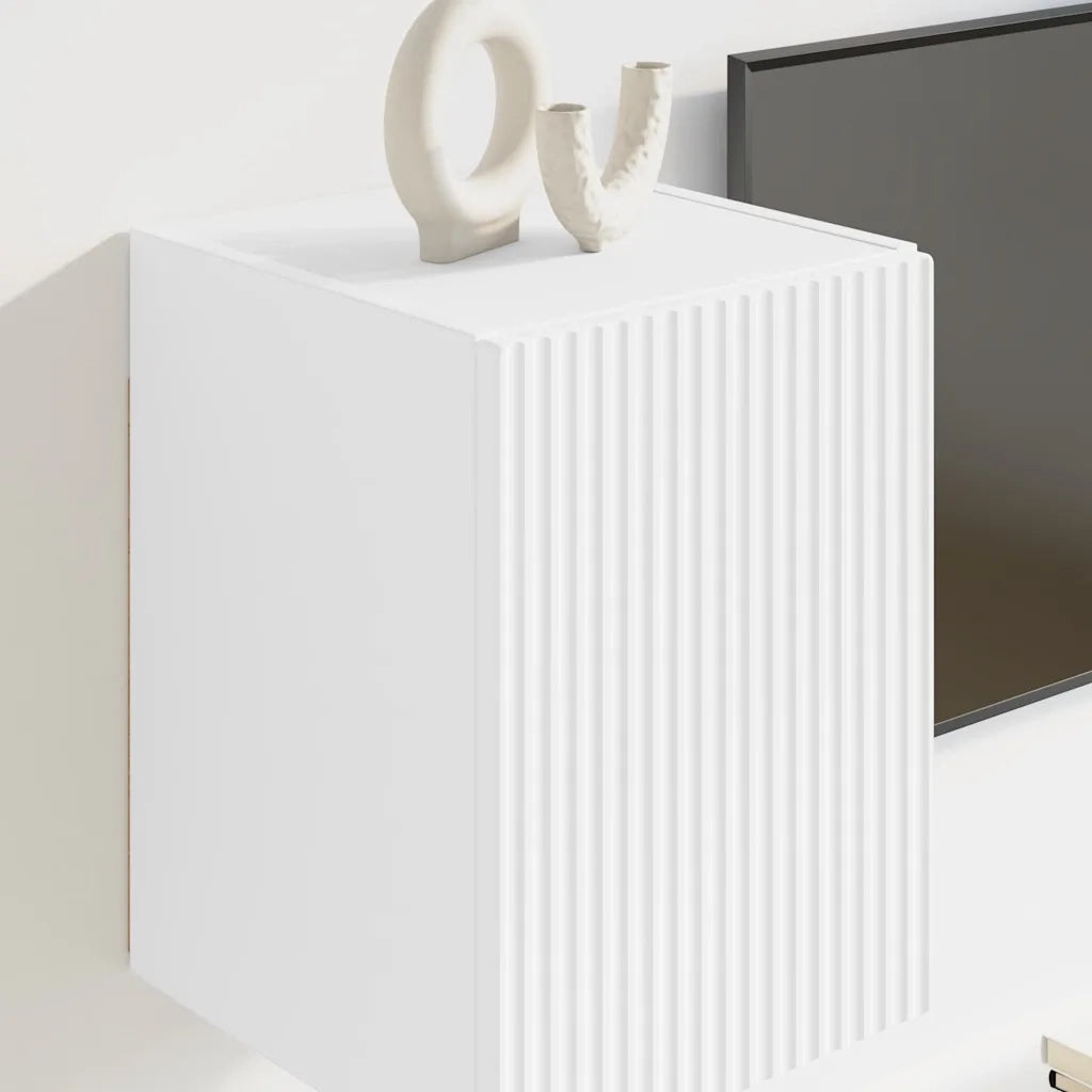 Mobile TV da parete Bianco 30 x 31 x 40 cm Legno multistrato 892249