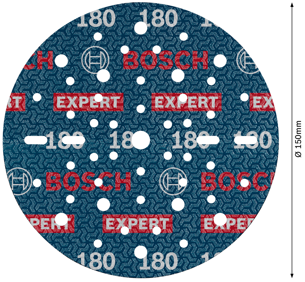Bosch Expert O780 – Dischi abrasivi grana 180, 50 pezzi