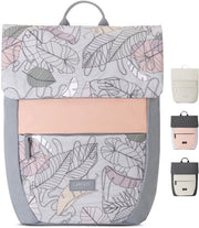 Borsa da Donna Piccola Disegno Fiori - Ronja - Borsa da Ufficio Moderna con Tasca per Laptop per Università, Città - 10L - Sostenibile - Impermeabile