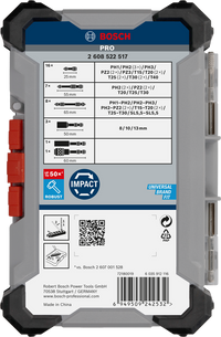 Set di bit e chiavi a bussola da 36 pezzi BOSCH 2608522517