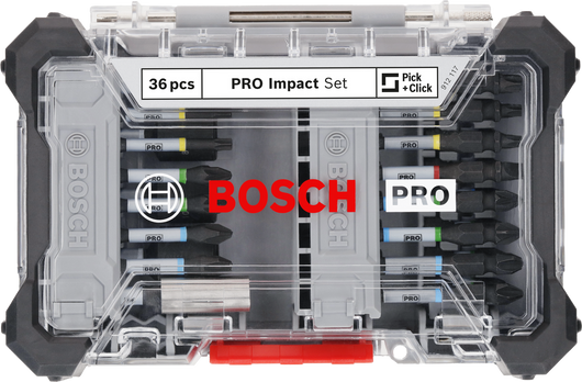 Set di bit e chiavi a bussola da 36 pezzi BOSCH 2608522517