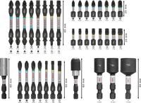 Set di bit e chiavi a bussola da 36 pezzi BOSCH 2608522517