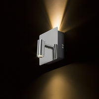 Faretto applique TIARA da parete  cromo 230V LED 2x3W 25°  3000K