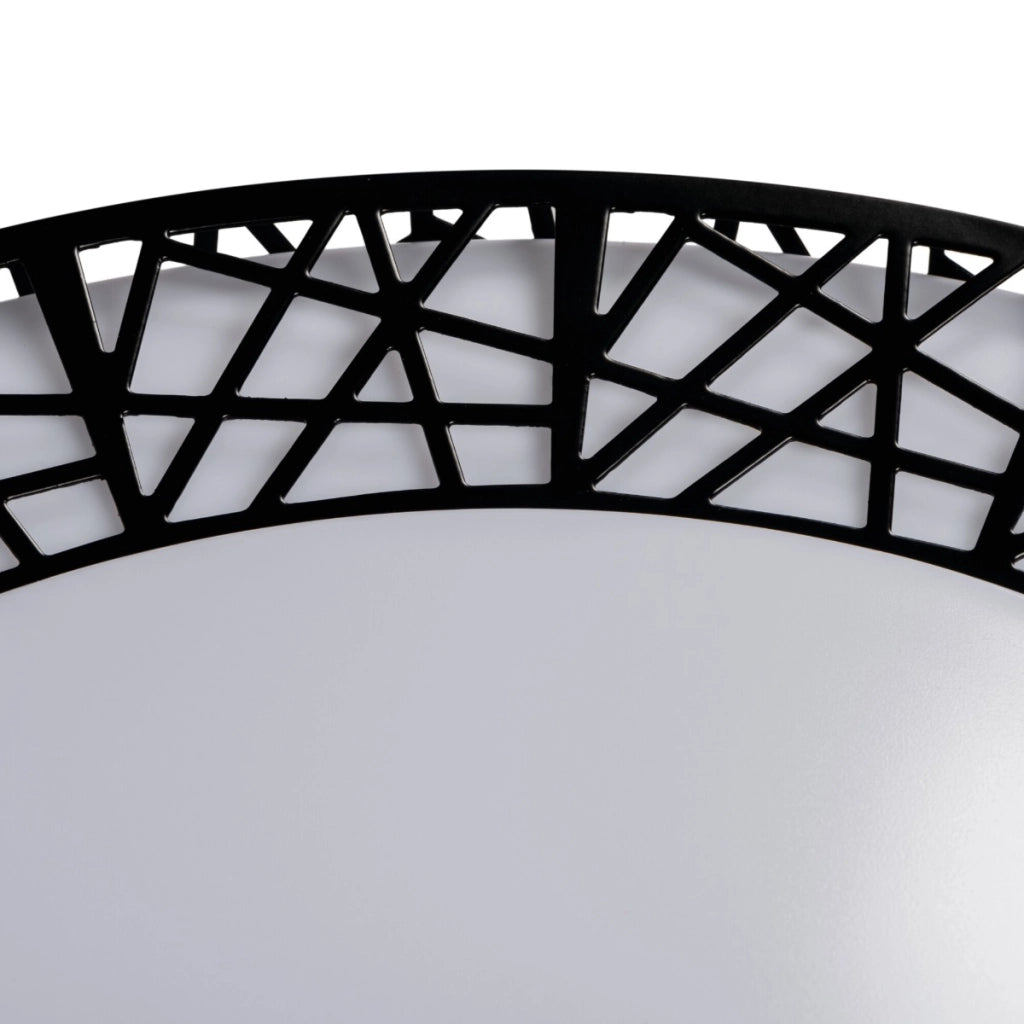 Plafoniera LED tonda 38 cm 17,5W nero/bianco Kanlux