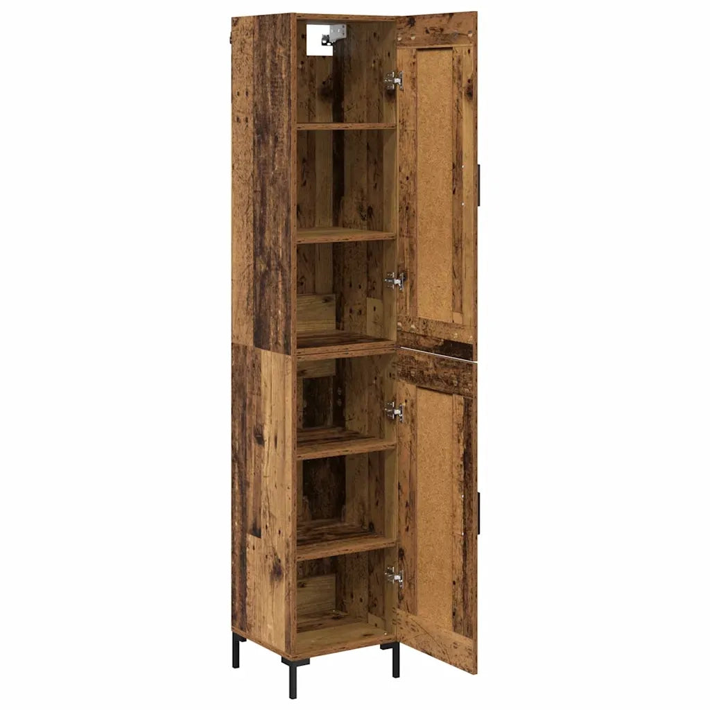 Credenza-Buffet-Armadio da cucina Legno vecchio 34,5 x 34 x 180 cm Legno multistrato 574017