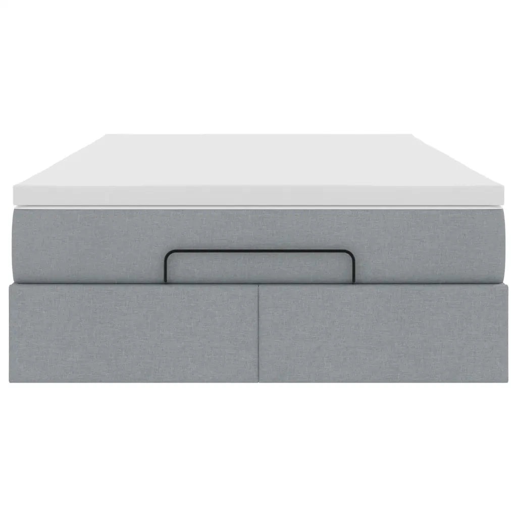 Struttura Letto Pouf con Materasso 120x190 cm in Tessuto 3311092