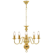 Lampadario Oro 5 Lampadine Attacco E14 CFW1316018