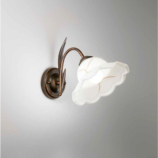 APPLIQUE BYRON E27 H29CM RUGGINE.