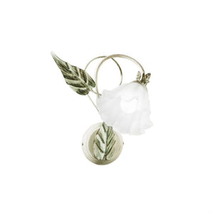 APPLIQUE ISOTTA E14 H35CM AVORIO/ORO.