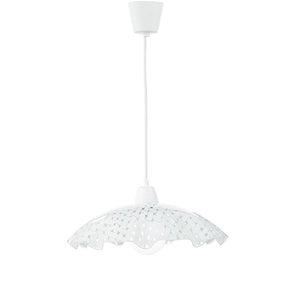 LAMPADARIO CASHMERE E27 D.42XH120CM BIANCO/NODI.