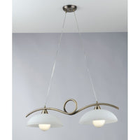 LAMPADARIO HALLEY 2XE27 76X30XH110CM BRONZO.