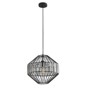 LAMPADARIO OPIUM E27 D.33,5XH130CM METALLO/VETRO.