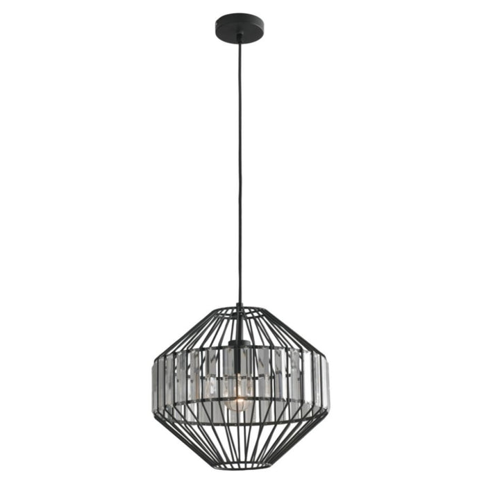 LAMPADARIO OPIUM E27 D.33,5XH130CM METALLO/VETRO.