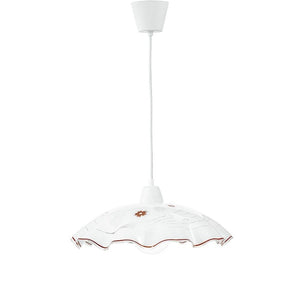 LAMPADARIO VICTORIA E27 D.42XH120CM BIANCO/ROSSO