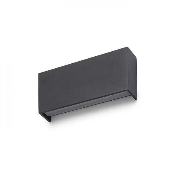 Lampada applique TORINO da parete nero  230V LED 2x5W IP54  3000K