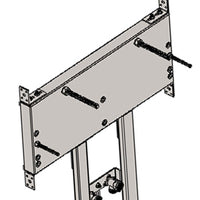 Supporto lavabo con raccordi per per pareti in cartongesso