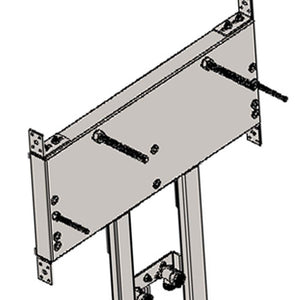 Supporto lavabo con raccordi per per pareti in cartongesso