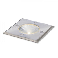 Faretto RIZZ SQ 105 acciaio inossidabile 230V LED 3W 96Â° IP65 3000K