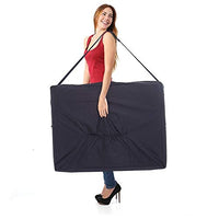 LETTINO MASSAGGIO PROFESSIONALE 2 ZONE - LETTINO MASSAGGI,LETTINO ESTETISTA FISIOTERAPIA,TATTOO, IN LEGNO PORTATILE RICHIUDIBILE (BLU)