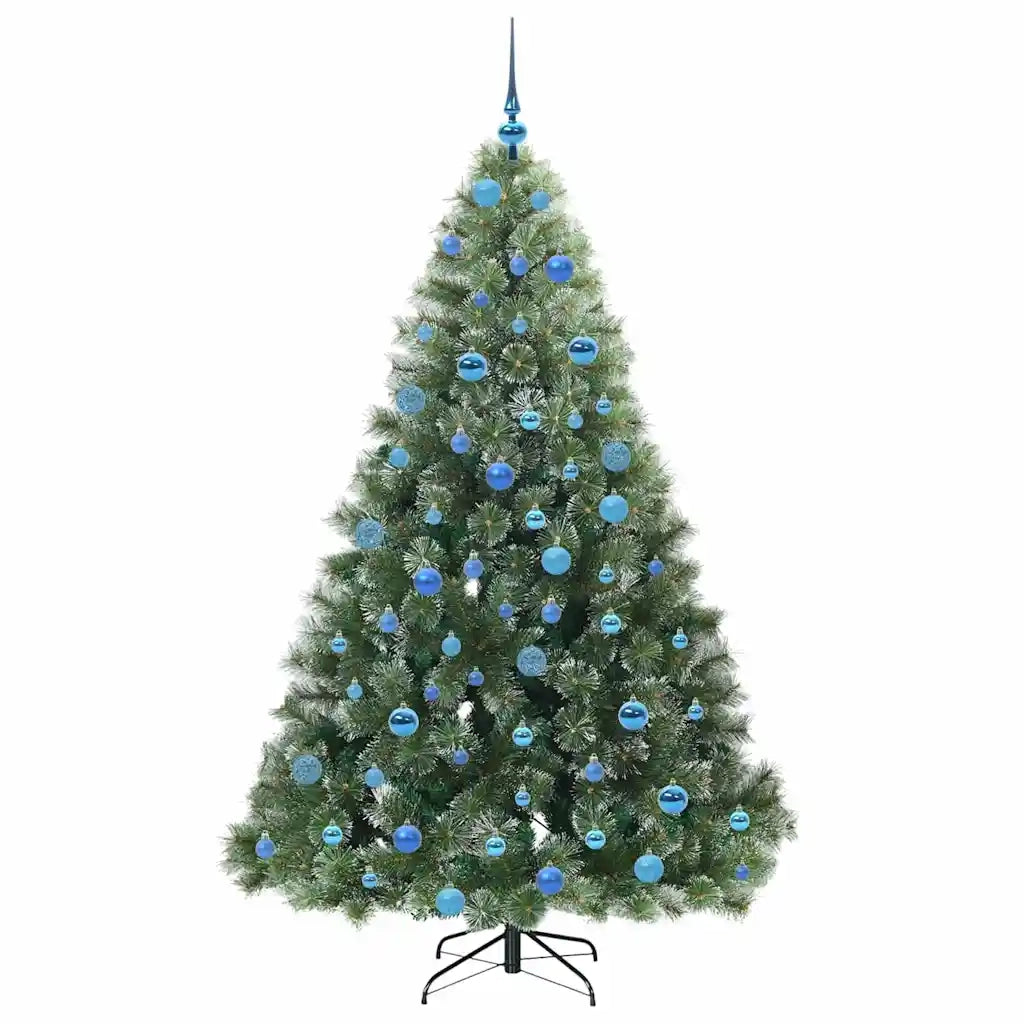 Albero di Natale | Decorazioni natalizie artificiale con 300 LED Verde 180 cm PE e PVC