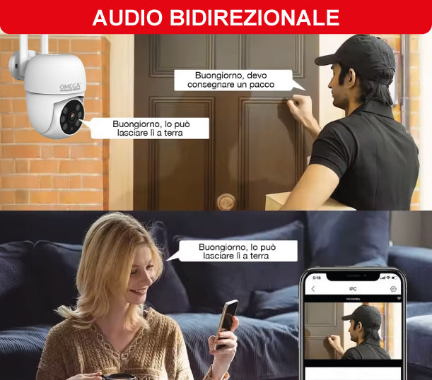Telecamera Smart WiFi da Esterno Full HD 1080P IP65 – Colore Bianco