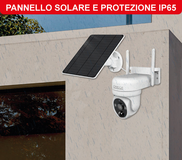Telecamera Smart WiFi Solare FHD 1080P IP65 da Esterno – Bianca