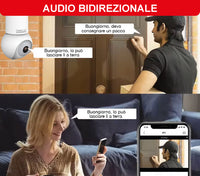 Telecamera Smart WiFi con Attacco E27 – FHD 1080P, Rilevamento Umano, Visione Notturna