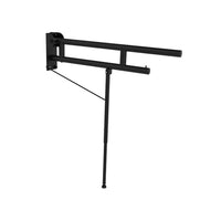 Barra maniglione ribaltabile cm 75 nera opaca con piede