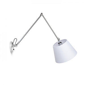 Lampada ASHLEY da parete bianco cromo 230V E27 42W