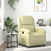 Divano Sedia-Poltrona reclinabile in Vera Pelle Crema 726713