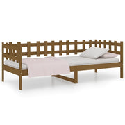 Letto singolo | Letto per adulti | Dormeuse Marrone Ambra 80x200 cm in Legno Massello di Pino
