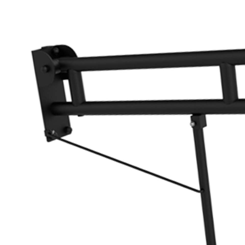 Barra maniglione ribaltabile cm 75 nera opaca con piede