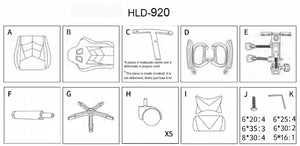 FENIXSHOP24 Sedia/Poltrona Gaming Ergonomica Reclinabile con Poggiapiedi Poggiatesta e Supporto Lombare Braccioli X Gamer da Scrivania con Ruote Girevoli HLD-920 (ROSSO)