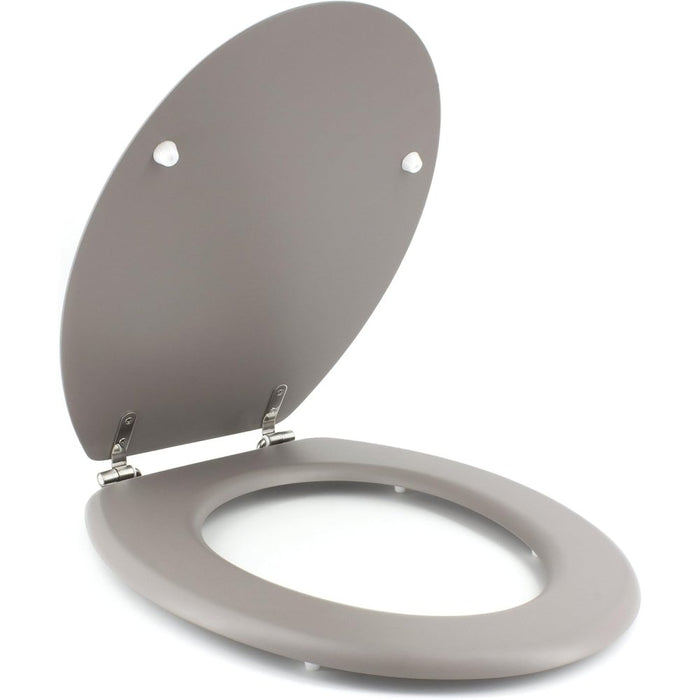 Gelco design dolce sedile wc, legno ingegnerizzato acciaio inoss