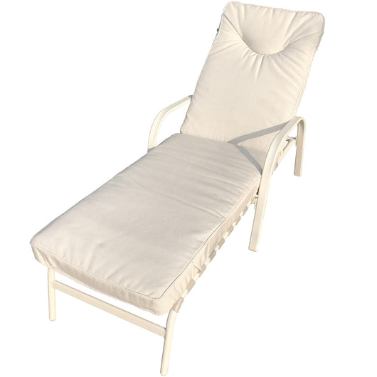 Lettino Lounger mod. Giove crema opaco pz.02