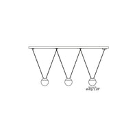 MINE GLASS SPACE 3L Sospensione bianca