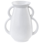 Vaso da fiori contemporaneo in porcellana con manici soggiorno camera da letto decorazioni per la casa bianco