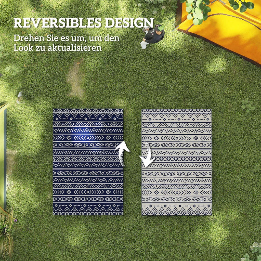 Tappeto da esterno robusto e resistente alle intemperie ¨C zephmum ¨C stile boho