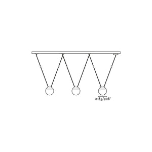 MINE SPACE 3L Sospensione grigia