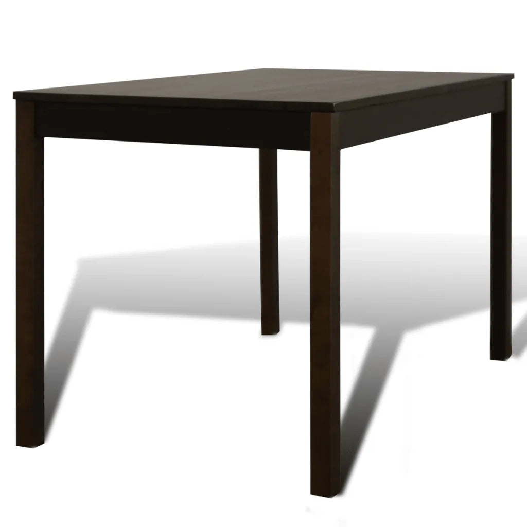 Set Tavolo da Pranzo con 4 Sedie Marrone cod mxl 15129